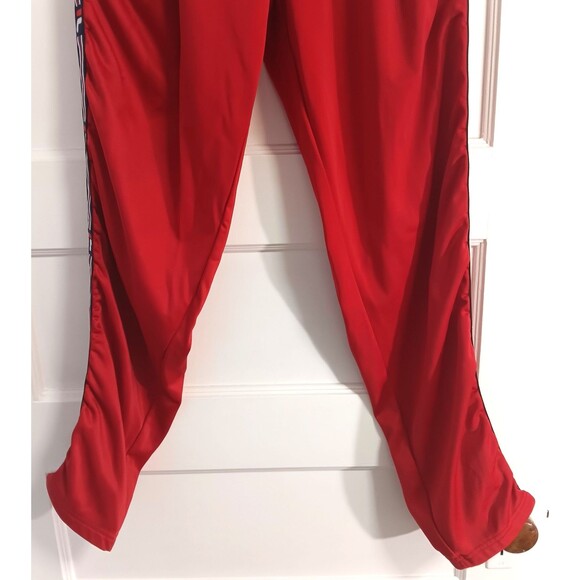 FILA Joggers Mn XL Ush Tape Pant Red Athletic Streetwear Hip Hop Pockets Comfort - Picture 6 of 12